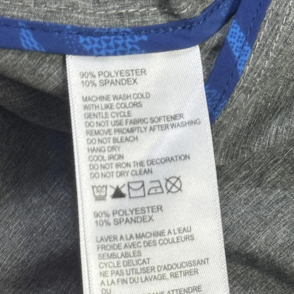 Tommy Bahama Island Active Windbreaker Jacket Vest Mens XL Gray Full Zip